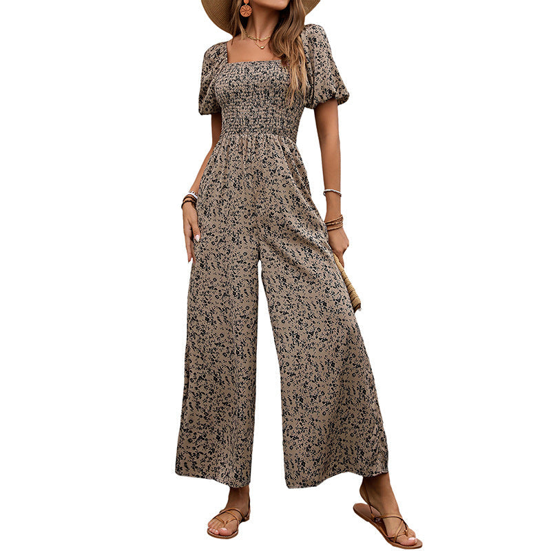 Damen Jumpsuit Floralmuster Bequem Norvielle