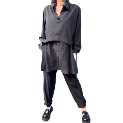Damen Zweiteiliger Anzug Bluse und Hose Norvielle