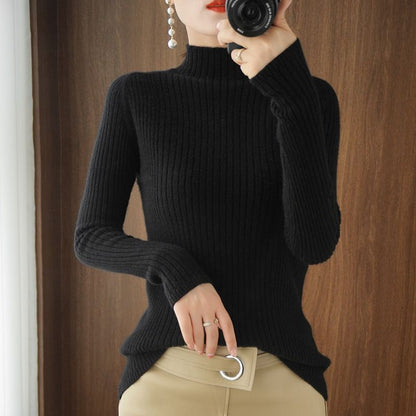 Damen Rollkragenpullover Figurschmeichelnd Norvielle