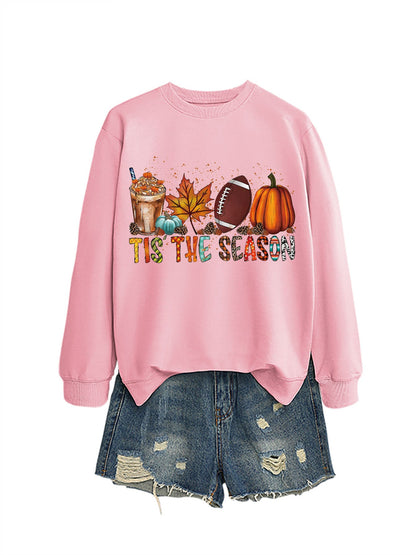 Damen Sweatshirt Herbstlich Motiv Lässiger Schnitt Norvielle