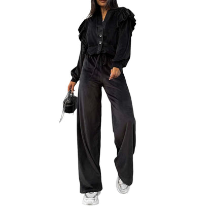 Damen Rüschen-Set Elegantes Norvielle