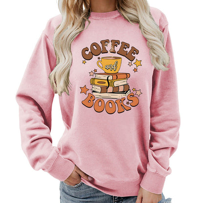 Damen Sweatshirt Kaffeebuch-Design Norvielle