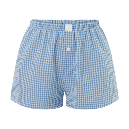 Damen Boxershorts Kariert Norvielle