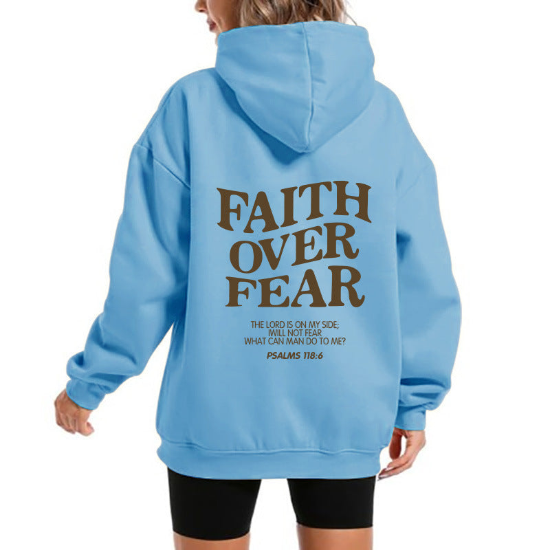 Damen Kapuzensweater Bequem Motivierender Schriftzug Norvielle