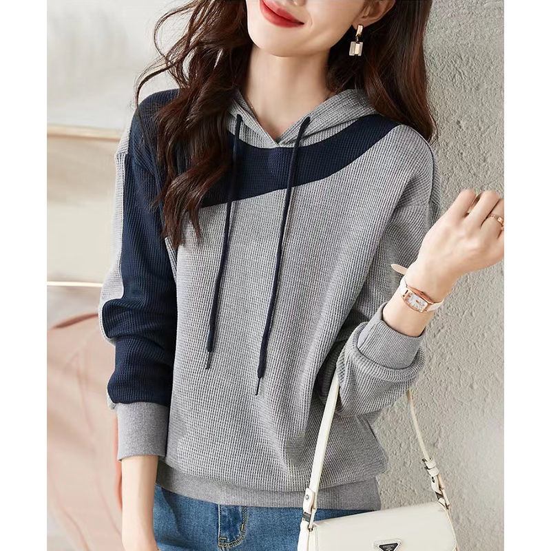 Damen Hoodie Strukturiertes Design Norvielle