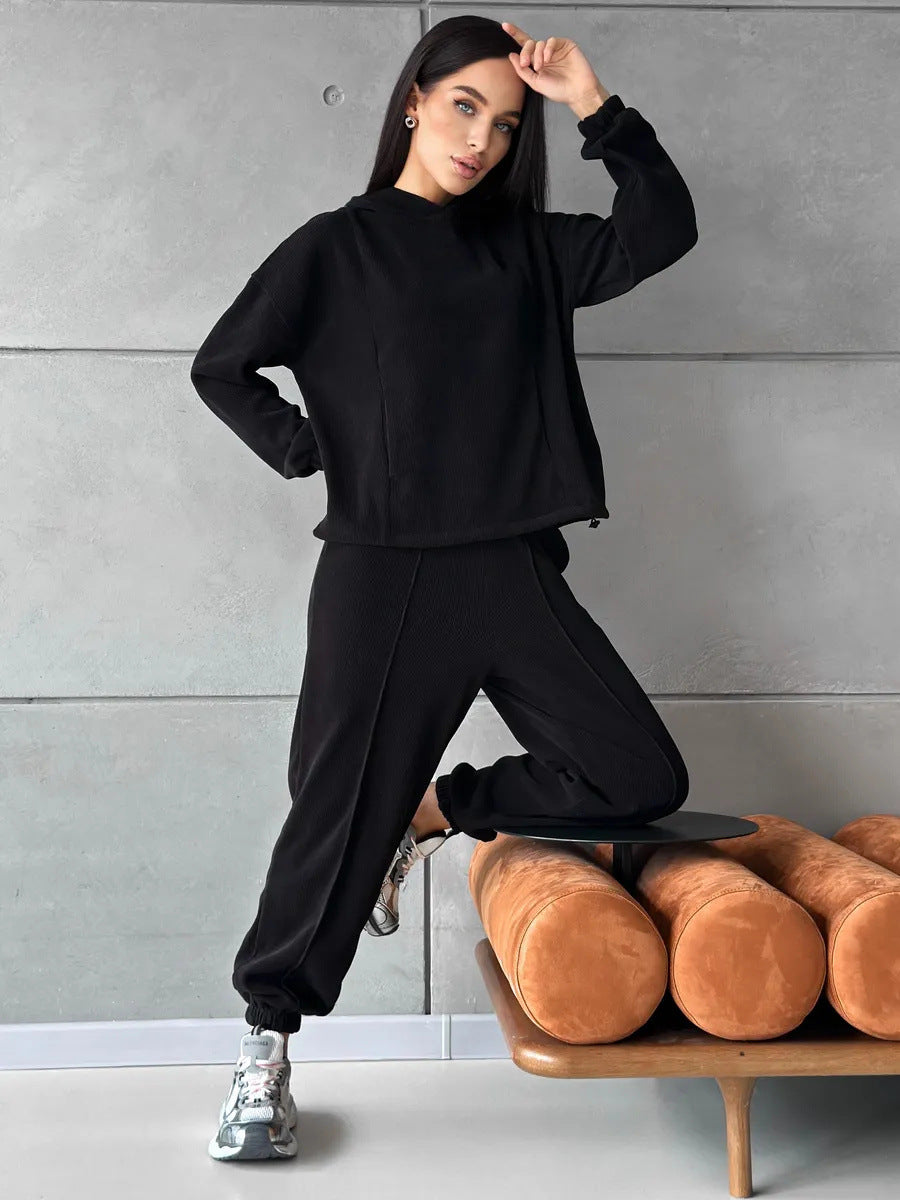 Damen Hoodie Set Elastisch Bequem Norvielle