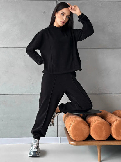 Damen Hoodie Set Elastisch Bequem Norvielle