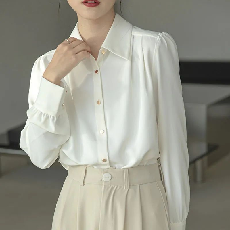 Damen Elegante Bluse aus Seide Norvielle