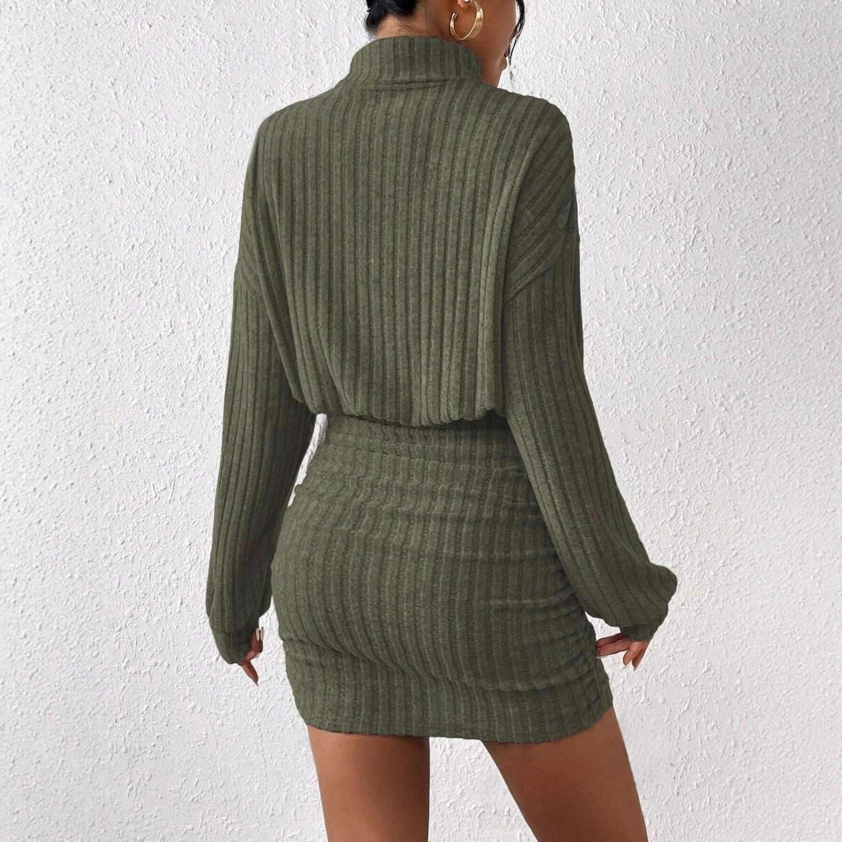 Damen Strickpullover Mit Rock Norvielle