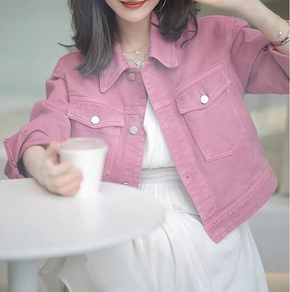 Damen Denimjacke Kurz Modern Norvielle