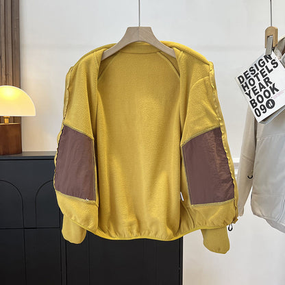 Damen Fleecejacke Hochschließend Praktische Taschen Norvielle