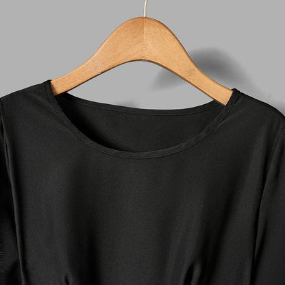 Damen Rüschendesign Eleganter Schnitt