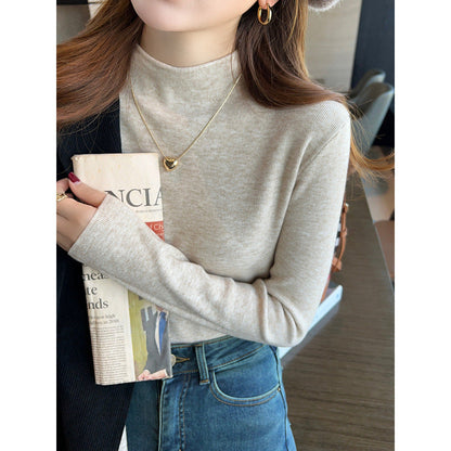 Damen Strickpullover Stehkragen Weich Norvielle