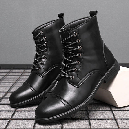 Herren Stiefel Schnürfront Durchgehende Schafthöhe