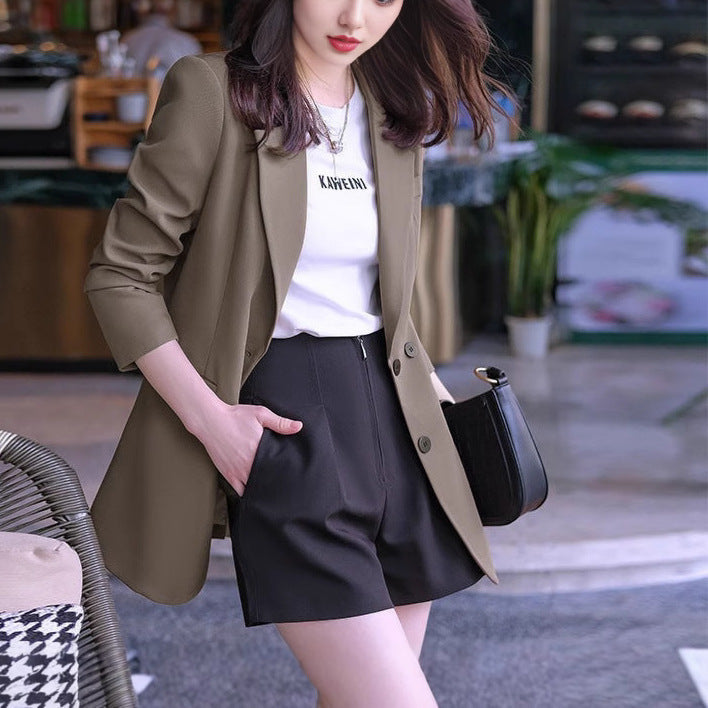 Damen Blazer Klassischer Schnitt Doppelknopfleiste Norvielle - Norvielle