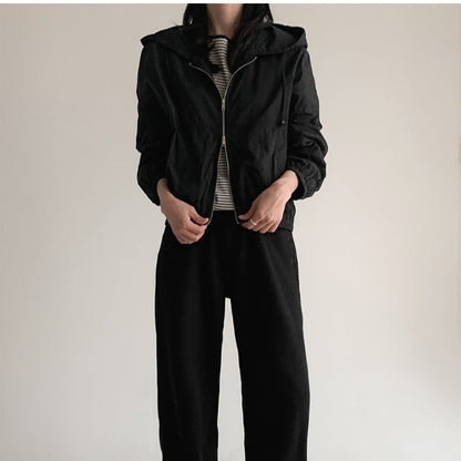 Damen Übergangsjacke mit Kapuze Elastisch Norvielle