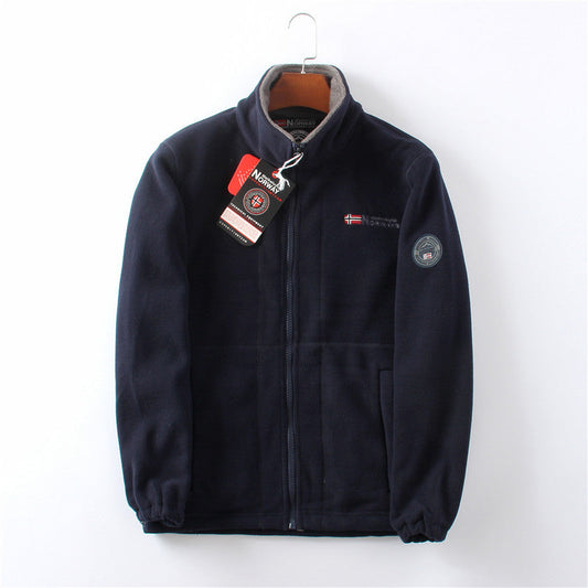 Herren Fleecejacke Ultra Weich Schwarz - Norvielle