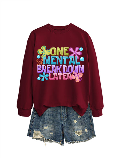 Damen Sweatshirt Kreativer Aufdruck Norvielle