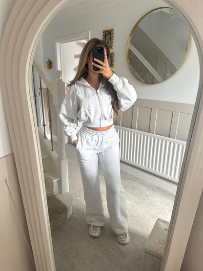 Damen Hoodie Jogginghose Set Lässig Weit Norvielle