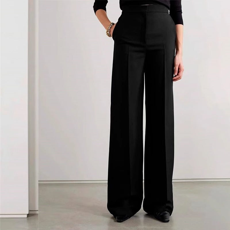 Damen Palazzo-Hose Norvielle Elegantes Design Hochgeschnitten