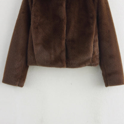 Damen Kunstpelzjacke Kuschelig Norvielle