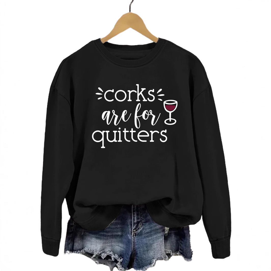 Damen Sweatshirt Lässiger Schnitt Mit Kreativem Spruch Norvielle
