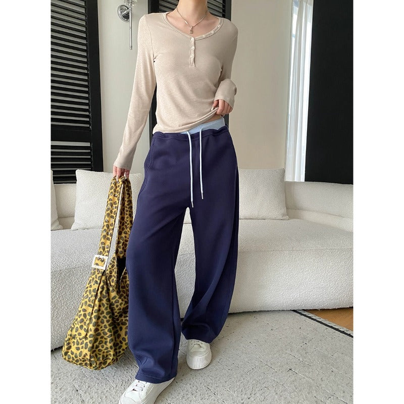 Damen Sweathose Weites Modell Seitentaschen Bequem