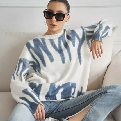 Damen Pullover Moderner Farbverlauf Lässiger Schnitt - Norvielle