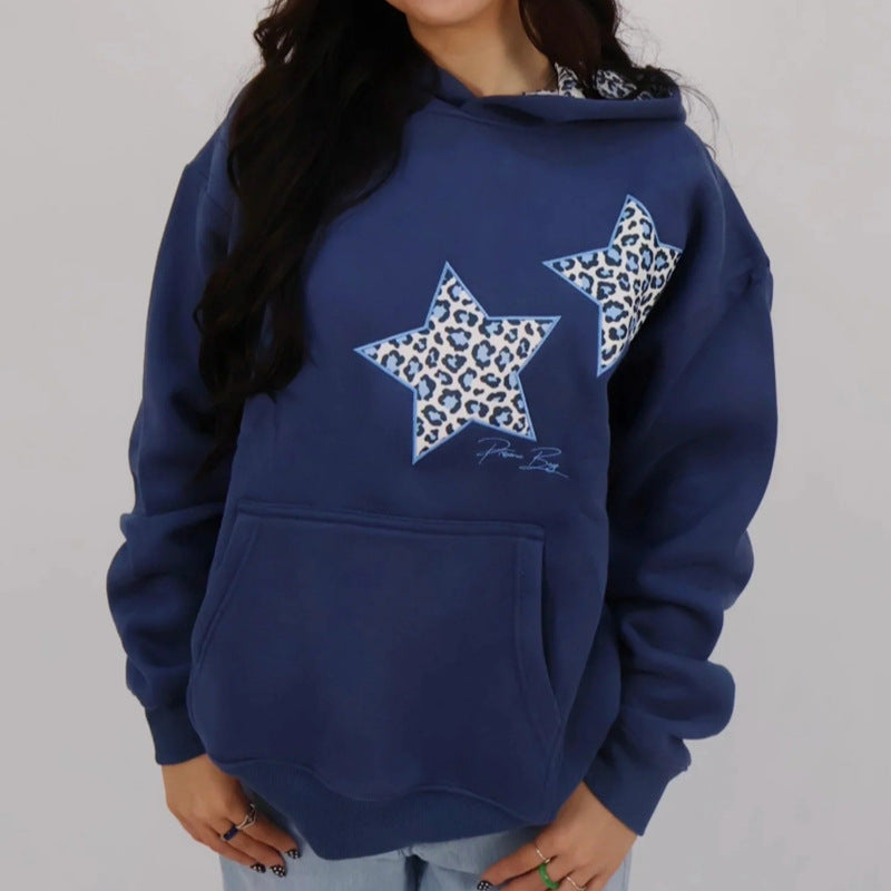 Damen Kapuzenpullover Tiermuster - Norvielle