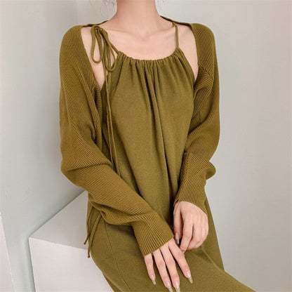 Damen Maxikleid Verstellbare Träger Elegant Norvielle