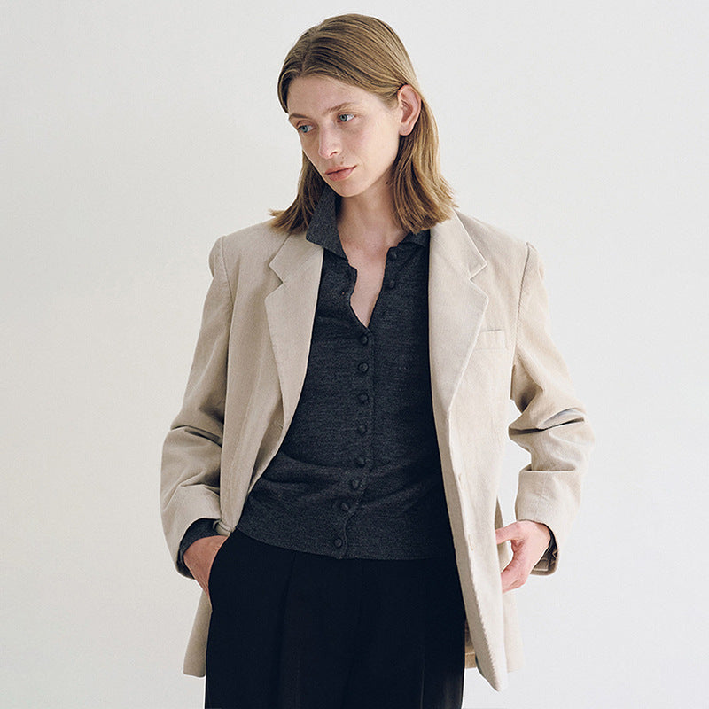 Damen Vintage Sakko Norvielle Elegantes Design