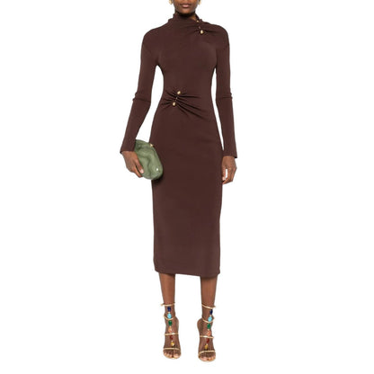 Damen Wickelkleid Raffungen Elegantes Design Norvielle