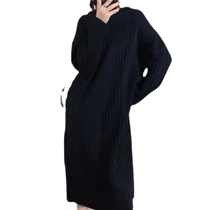 Damen Strickpullover Kapuze Rippstruktur Norvielle