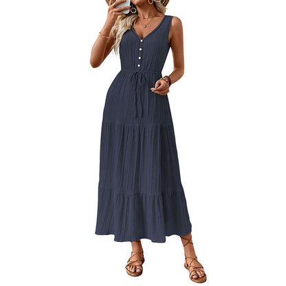 Damen Maxikleid Elastisch Rüschen Norvielle