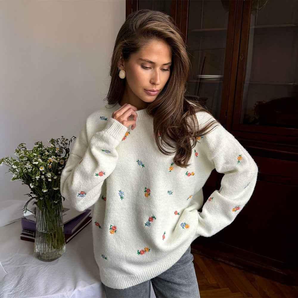Damen Überwurf Weiches Baumwoll-Material Florales Muster Elastischer