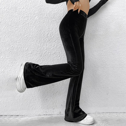 Damen Samthose Flared Norvielle