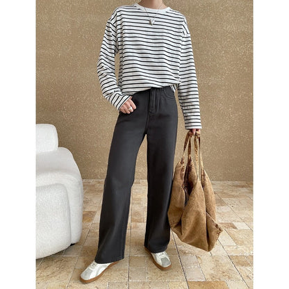 Damen Weite Jeans Urbaner Stil