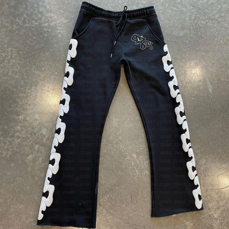 Damen Sweatpants Bequem Mit Kreativen Details Schwarz Norvielle - Norvielle