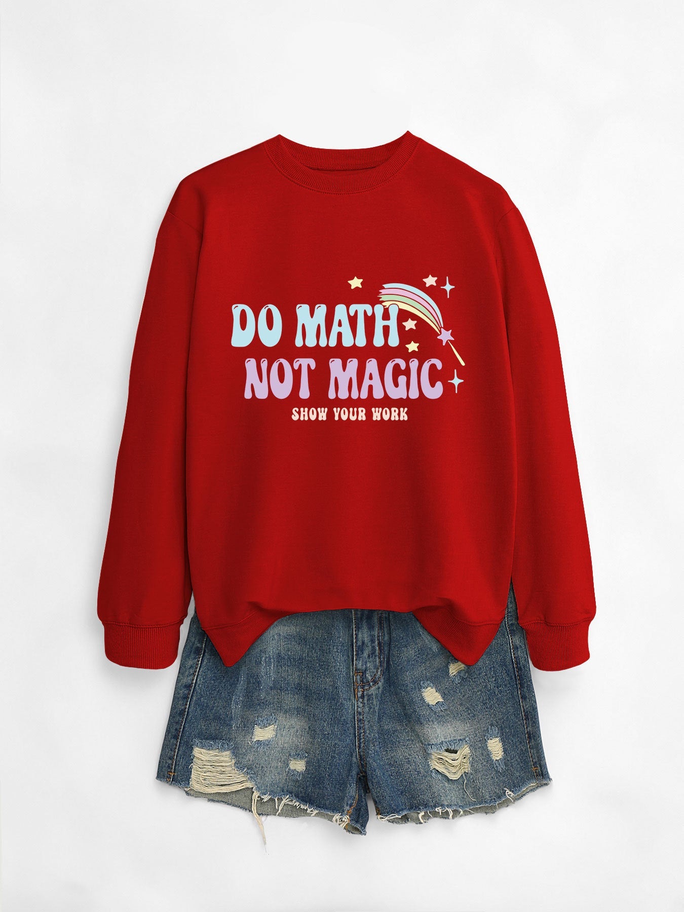 Damen Sweatshirt Mathematik Motiv Norvielle