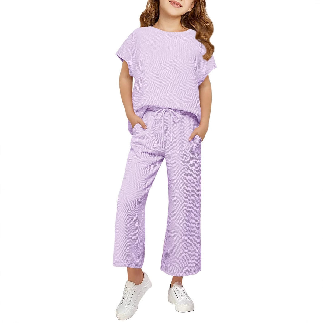 Damen Schlafanzug-Set Weites Oberteil Lockere Hosen Norvielle
