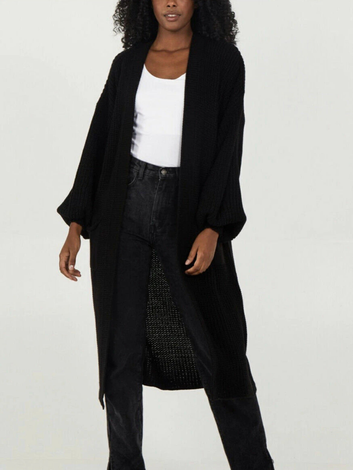 Damen Oversized Strickmantel Lässig Norvielle