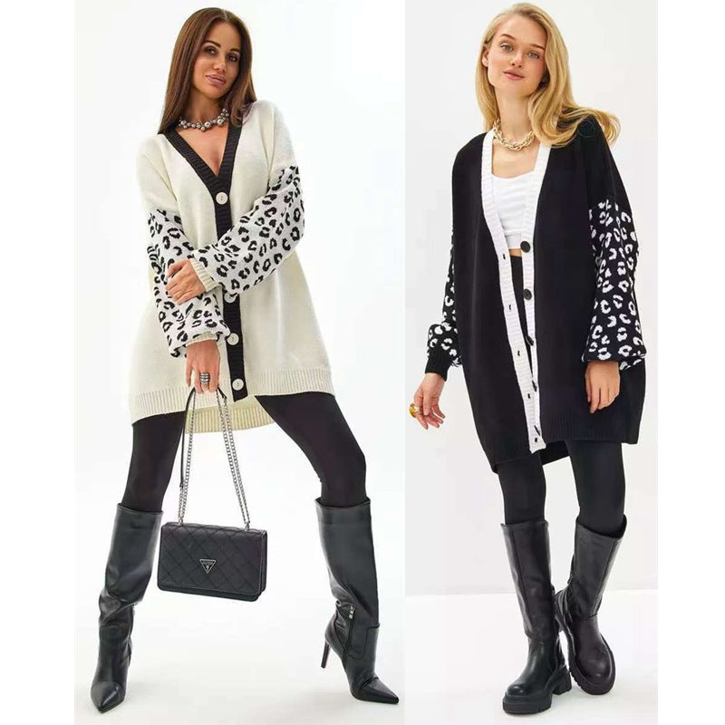 Damen Cardigan mit Wildlederärmeln Modisch Norvielle - Norvielle