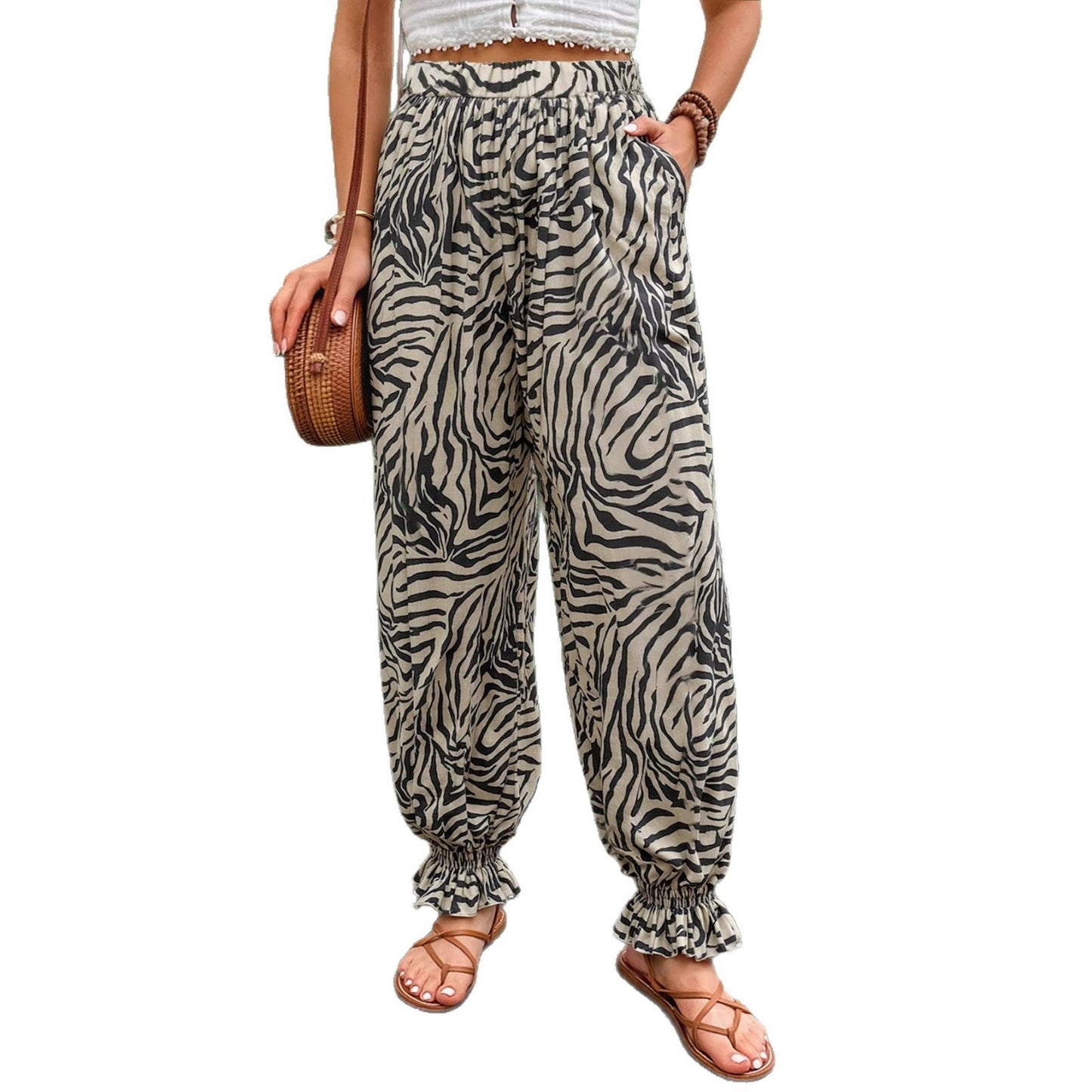 Damen Weite Stoffhose Norvielle wird zu: Norvielle Damen Weite
