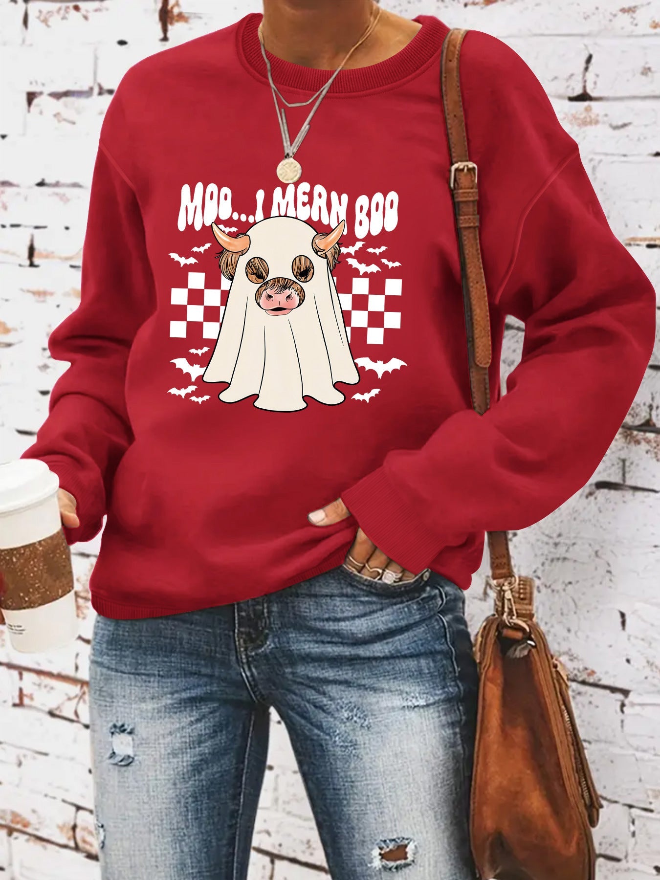 Damen Sweatshirt Halloween-Design Norvielle
