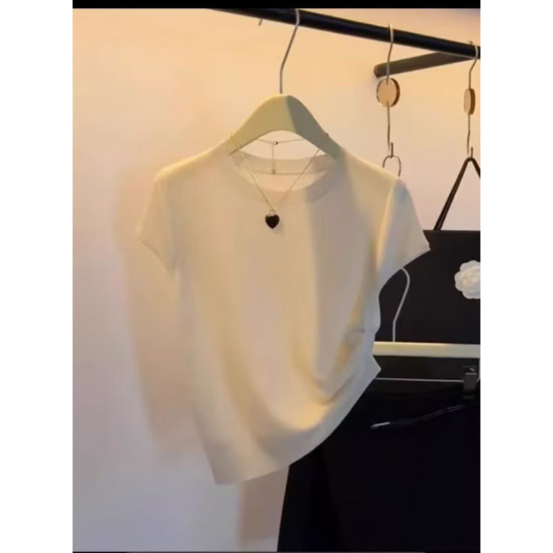 Damen Strickshirt Kurzarm Norvielle