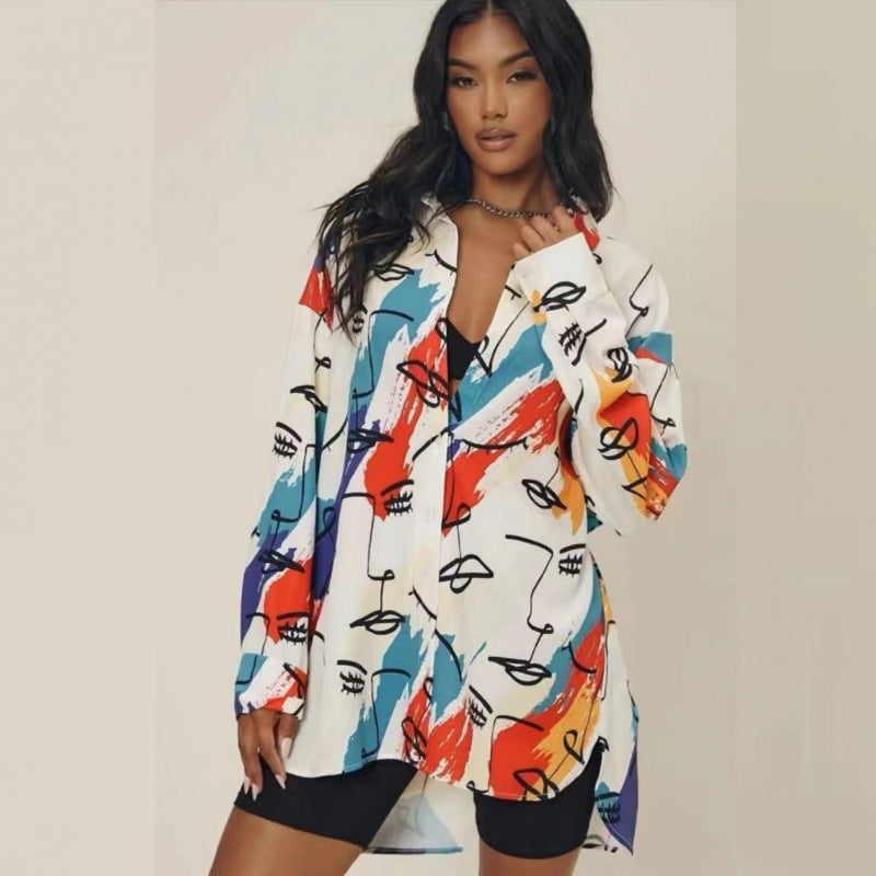 Damen Oversized Bluse Norvielle