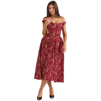 Damen Spitzenkleid A-Linie Elegant Norvielle