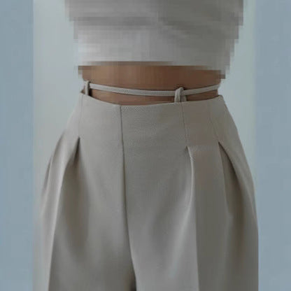 Damen High-Waist Chinohose Norvielle mit Bindeband - Norvielle