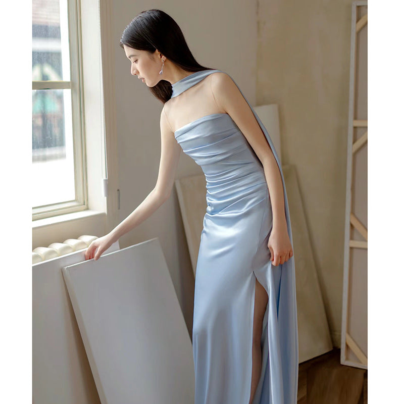 Norvielle Damen Strapless Abendkleid Figurbetont