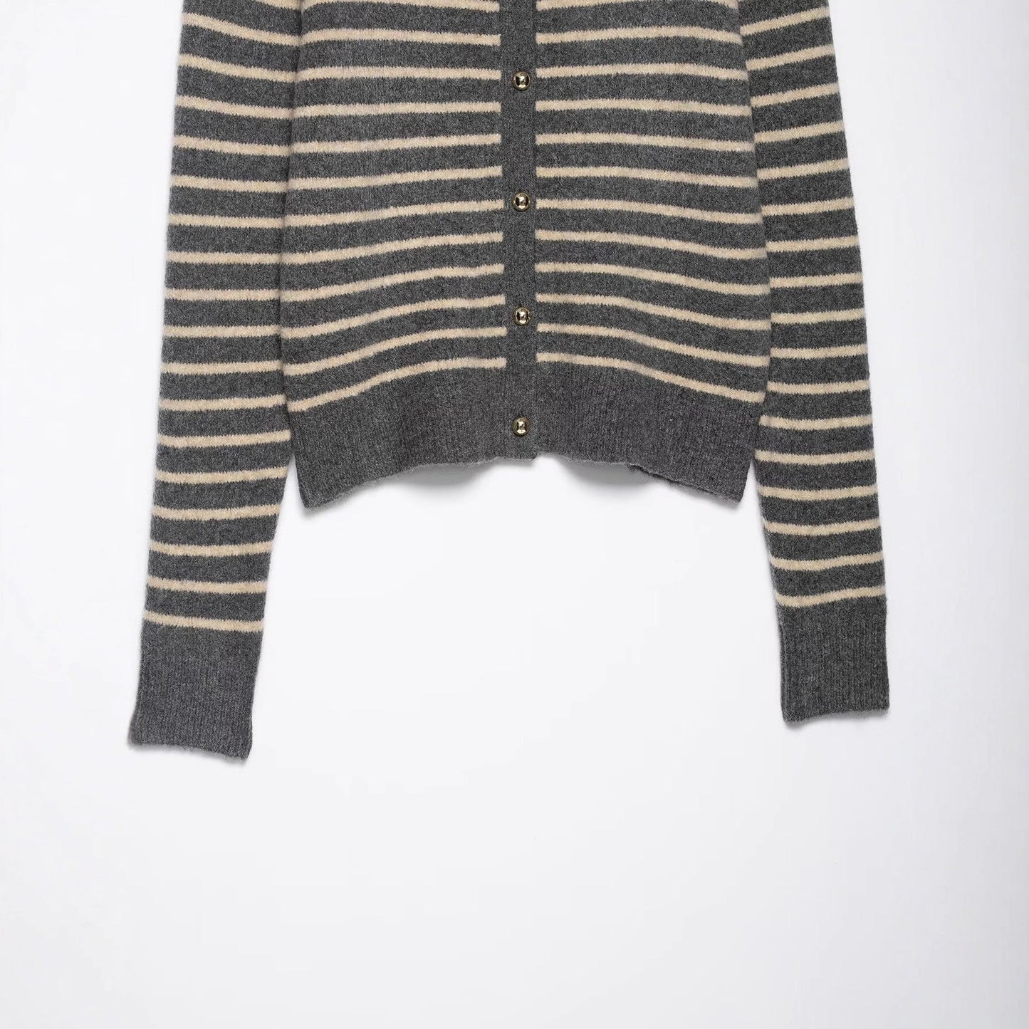 Damen Kaschmir Cardigan Gestreift Norvielle